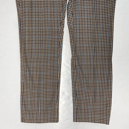 J.Jill Knit Slim Leg Pants Sz 10 Women Multicolor Checkered Premium Stretch