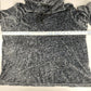Nicole Miller Drawstring Cowl Neck Sweater Sz 3X Women Dark Gray Marled Soft EUC