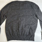 American Eagle Sweater Men XL Gray V-Neck Athletic Fit Long Sleeve Knit Cotton