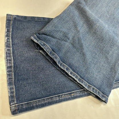 Kancan Luke High Rise Flare Jeans Womens 15/31 Blue Denim Medium Wash Distress