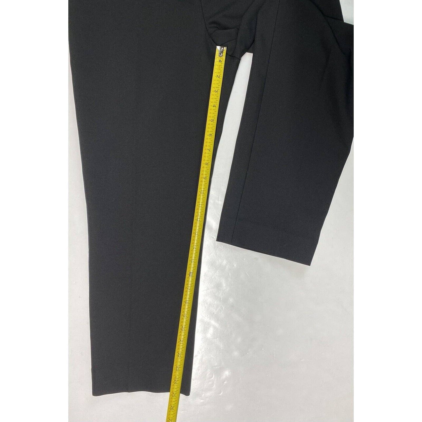 St John Sport Black Cropped Dress Pants Sz 6 Womens Midrise EUC USA