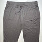 Logo Lounge Skinny Pants Sz Large Gray Pull On Stretch Soft Casual Lace Hem