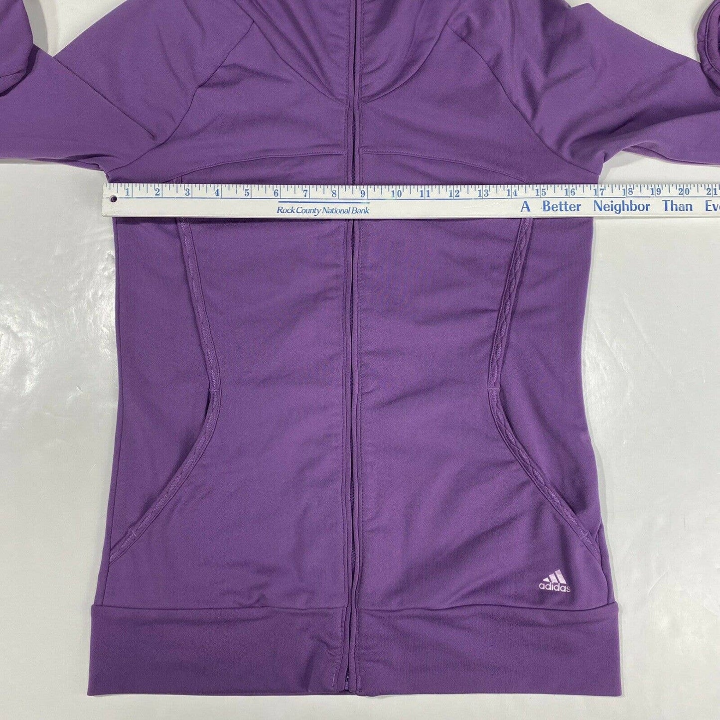 Adidas Climalite Jacket Womens Small Purple Full Zip Long Sleeve Sweatshirt EUC