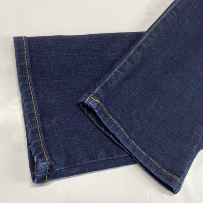Chicos So Slimming Girlfriend Ankle Sz 0.5 (US 6) Stretch Denim Blue Crop Jeans