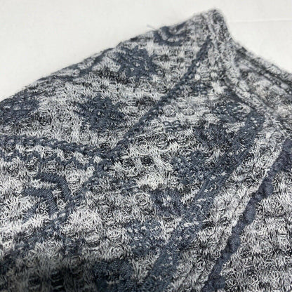 Knox Rose V-Neck Waffle Knit Top XXL Gray Long Sleeve Soft Stretchy Shirt EUC