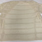 Anthropologie Open Knit Cardigan One Size Beige Open Front Short Sleeve Sweater