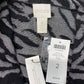 Chicos Eliza Zip Up Knit Cardigan Sz 2 (Large) Zebra Black/Silver Sweater NEW
