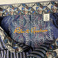 Robert Graham Classic Fit Button Up Shirt Mens XL Blue/Black Striped Long Sleeve
