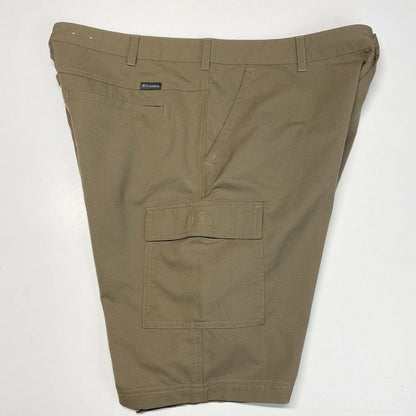 Columbia Cargo Shorts Sz 40W Mens Regular Fit Brown Casual Hiking 22" Long EUC