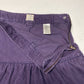 H&M L.O.G.G. Corduroy Ruffle Skirt Sz 8 Womens Purple Short 100% Cotton Side Zip