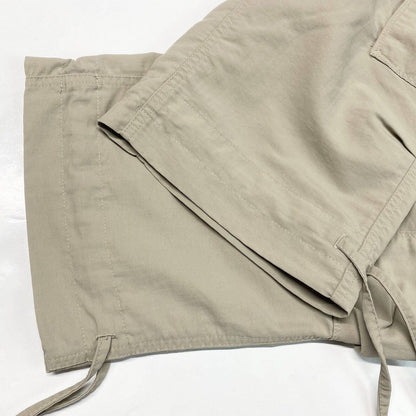 North Face Cargo Capri Sz 8 Beige Nylon Hiking Trail Cropped Pants Cinch Hem EUC