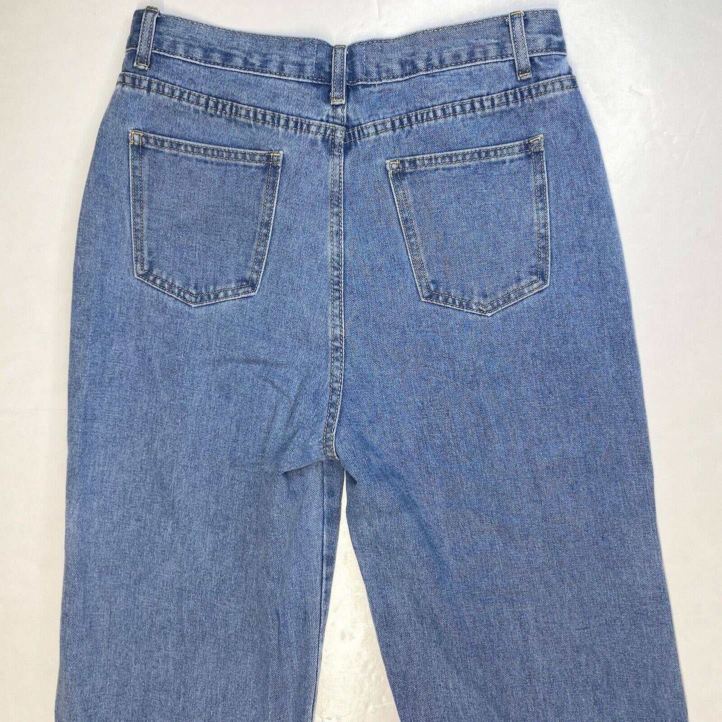 Litz by Uniq Wide Relaxed Jeans Med (28"Waist) Crossover Button Fly Open Sides