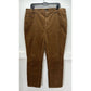 Talbots Straight Leg Corduroy Jeans Womens 18 Brown High Rise Preppy Plus Size