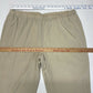 Chicos Ankle Cinch Pull On Pants Sz 2.5 (US 14) Beige Elastic Waist Casual EUC