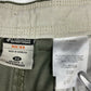 Columbia Cargo Shorts Sz 40 Mens Olive Green Denim 100%Cotton 22”Long