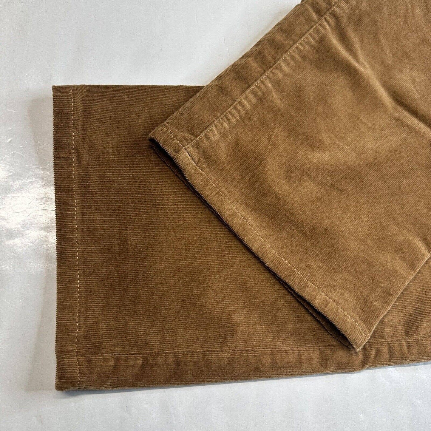 Talbots Straight Leg Corduroy Jeans Womens 18 Brown High Rise Preppy Plus Size