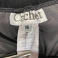 Vintage Cachet Velvet Wide Leg Pants Sz 16 Black Pull On Casual Made In USA
