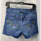 American Eagle Hi-Rise Shortie Sz 4 Denim Jean Shorts Destroyed Holes Raw Hem