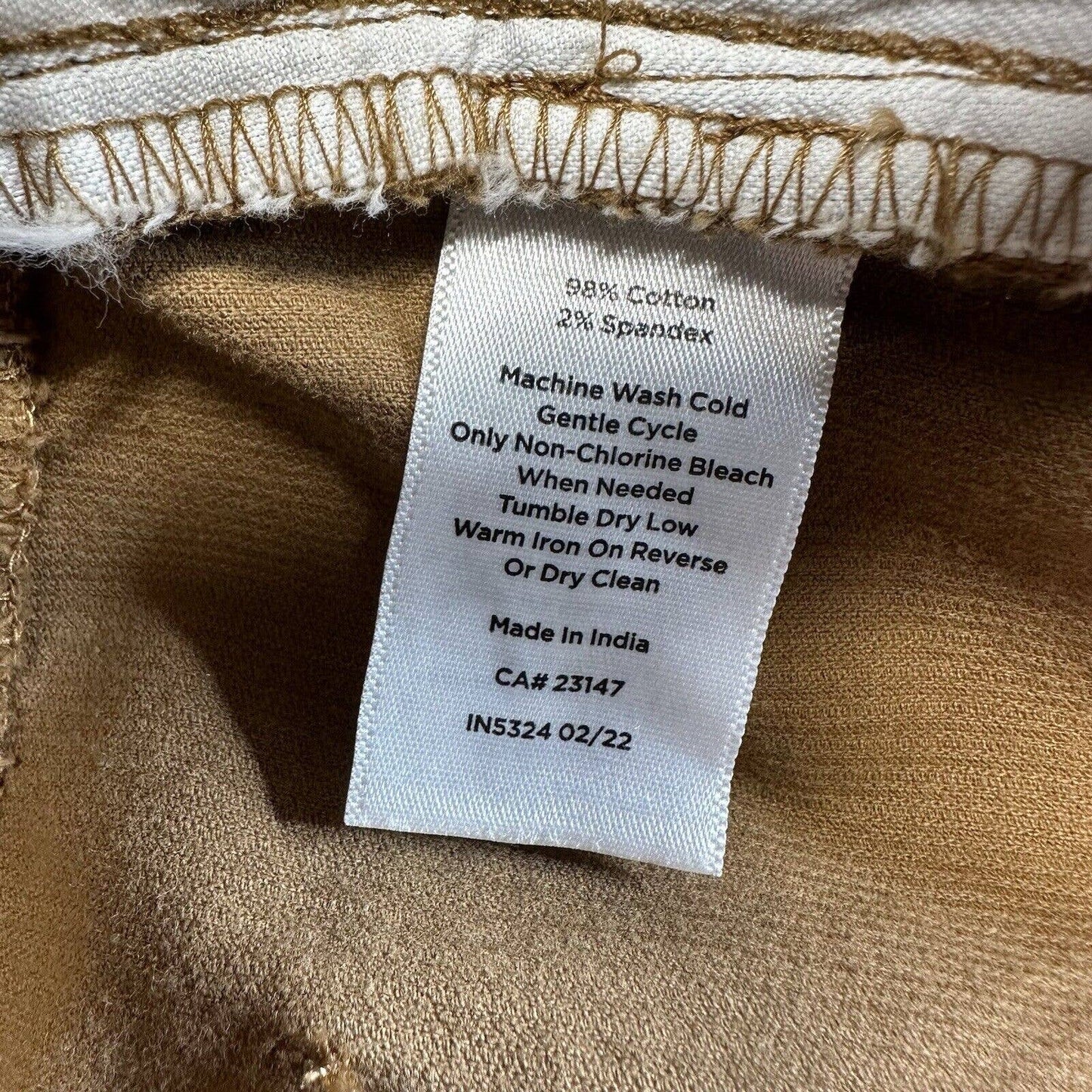 Talbots Straight Leg Corduroy Jeans Womens 18 Brown High Rise Preppy Plus Size
