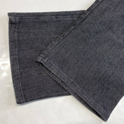 St. John Sport Straight Leg Jeans Sz 8 Womens High Rise Dark Gray Stretch Short