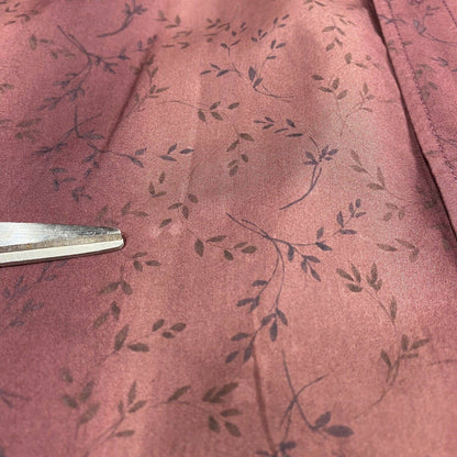 Tommy Bahama Button Up Shirt Mens Large Cotton/Silk Maroon Long Sleeve Leaves