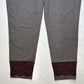 Logo Lounge Skinny Pants Sz Large Gray Pull On Stretch Soft Casual Lace Hem