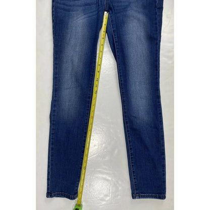 Kancan Skinny Sz 7/27 Womens Midrise Stretch Denim Jeans Dark Wash