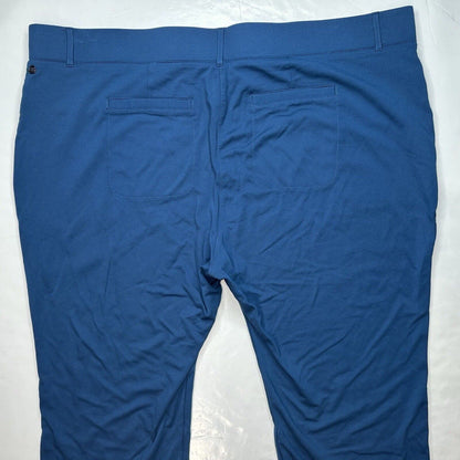 Betabrand Cosmo Lite Dress Pant Yoga Pants 3X Petite Blue Pull On Ponte Crop