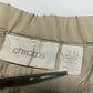 Chicos Ankle Cinch Pull On Pants Sz 2.5 (US 14) Beige Elastic Waist Casual EUC