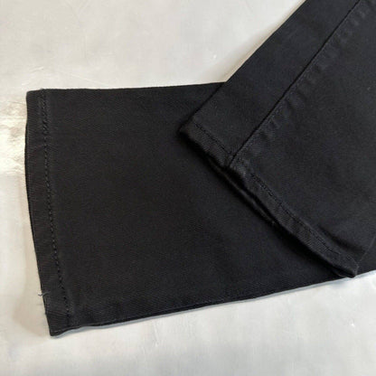 Levis 721 High Rise Skinny Jeans Womens 31 Black Denim Ripped Distressed Holes