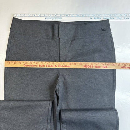 Eddie Bauer Wide Leg Pants Womens 14 Gray Cotton/Modal Blend Front Zipper NEW