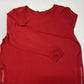 Chicos Zenergy Soft Sweatshirt Tunic Top Sz 3 (XL) Red Long Sleeve Side Zippers