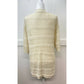 Anthropologie Open Knit Cardigan One Size Beige Open Front Short Sleeve Sweater