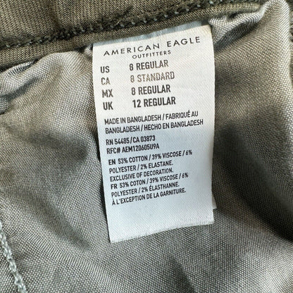 American Eagle Curvy Super Hi-Rise Jegging 8 Green Camo Next Level Stretch Jeans