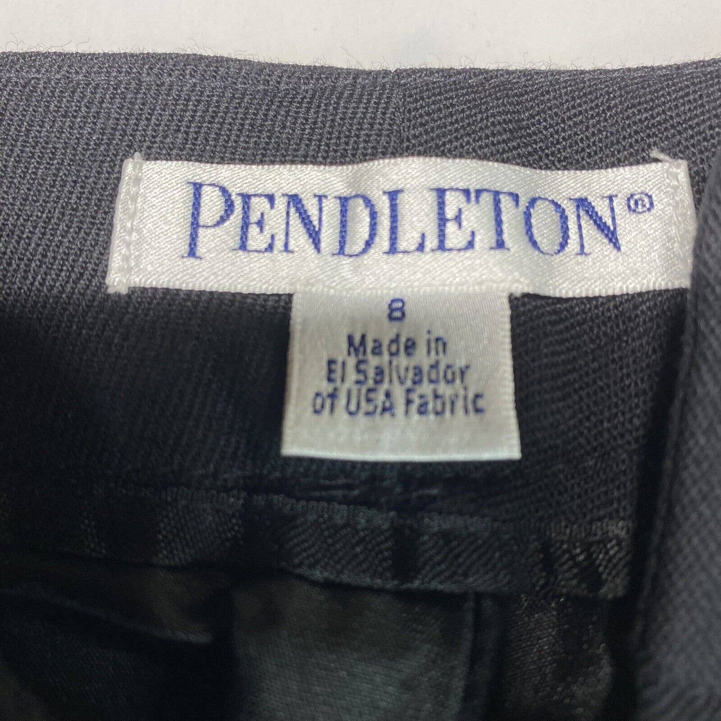 Pendleton 100% Wool Wide Straight Leg Dress Pants Sz 8 Womens Career Lined *Spot