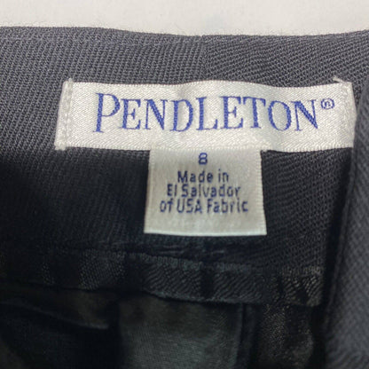Pendleton 100% Wool Wide Straight Leg Dress Pants Sz 8 Womens Career Lined *Spot