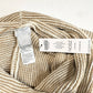 Chicos Cowl Neck Poncho OS Beige/Tan Metallic Striped Knit Sweater Fringe NEW