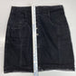 Vintage Jean St. Tropez Denim Skirt Sz 13/14 Black 100% Cotton *Measures Smaller