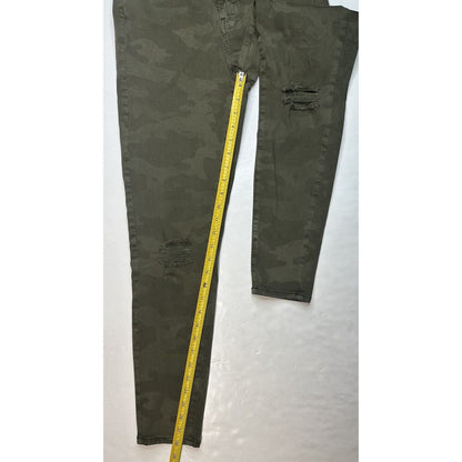 American Eagle Curvy Super Hi-Rise Jegging 8 Green Camo Next Level Stretch Jeans