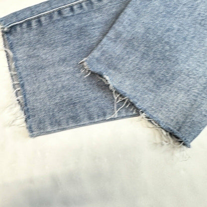 Democracy Ab Technology Skinny Ankle Jeans 8 High Rise Stretch Denim Fray EUC