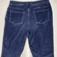 Bill Blass Tapered Corduroy Jeans Sz 12 Womens High Rise Navy Blue Casual Pants