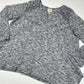 Knox Rose V-Neck Waffle Knit Top XXL Gray Long Sleeve Soft Stretchy Shirt EUC