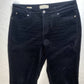 Talbots Curvy Tapered Slim Leg Black Velvet Jeans 8 Petite Womens Casual Pants