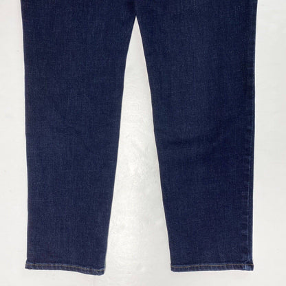 Chicos So Slimming Girlfriend Ankle Sz 0.5 (US 6) Stretch Denim Blue Crop Jeans