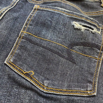 American Eagle Hi-Rise Jegging 6 Reg Super Stretch Denim Jeans Dark Ripped Holes