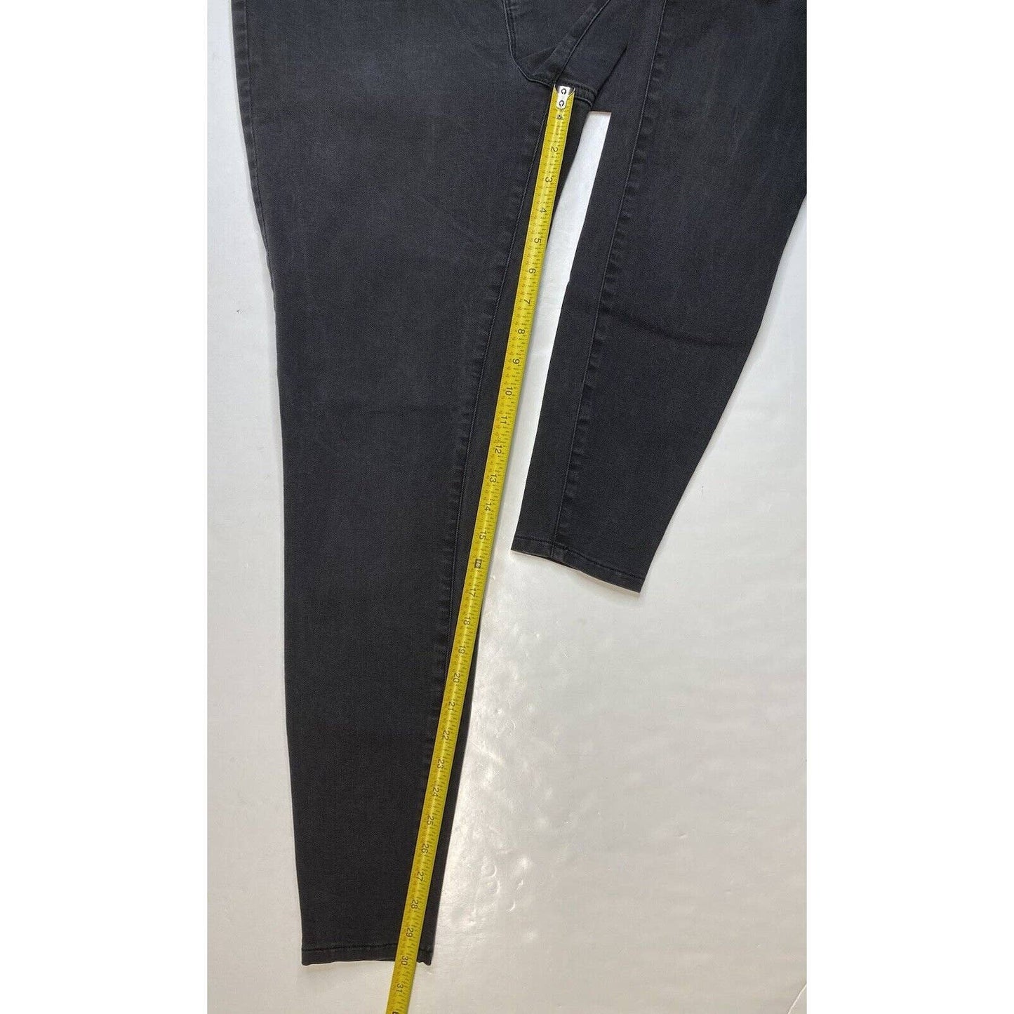 J. Jill 5 Pocket Leggings Sz 12 Womens Faded Black Stretch Denim Casual Jeans