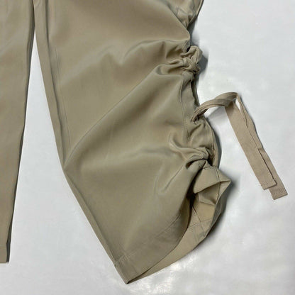Chicos Ankle Cinch Pull On Pants Sz 2.5 (US 14) Beige Elastic Waist Casual EUC