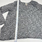 Knox Rose V-Neck Waffle Knit Top XXL Gray Long Sleeve Soft Stretchy Shirt EUC