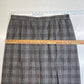 Vintage Pendleton Wool Midi Skirt 16 Gray Glen Plaid Houndstooth See Measurement