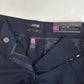 APT 9 Curvy Wide Trouser Leg 16 Navy Blue Stretch Dress Pants Career Plus NEW